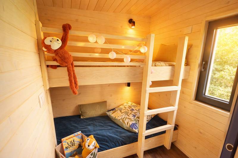 photo tiny house Kangourou Leur chambre à eux